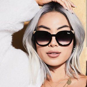 QUAY / limited edition NOOSA black metal tips sunglasses NWT